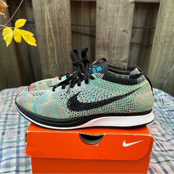 Nike Flyknit Racer Multicolor 
Size 7 - Picture 2 of 7
